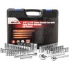 EPAuto 69 Pieces - 1/4" & 3/8" Drive Socket Set