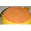 DE SILVA Terre D Umbria Yellow Pottery Handled Dish Soup