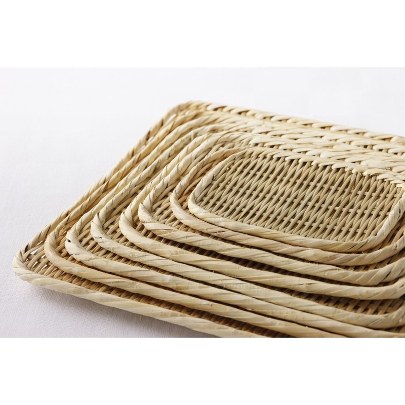 Kagoya 7014 Special Square Basin Colander (Bamboo Strainer Colander) Approx.