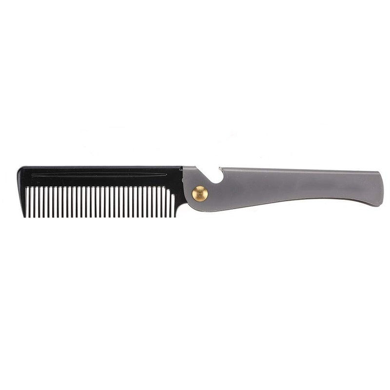 Peine De Bolsillo Plegable Para Moldear El Bigote, Peine De