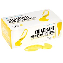 35 Quadrant Dental Bite Registration Impression Trays, 1 Box of 35 Bite Trays
