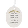 Shudehill Giftware There Is No Better Friend Than A Sister Small Oval Ceramic Plaque