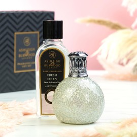 Fragrance Lamp Premium Set The Pearl with Fresh Linen Fragrance