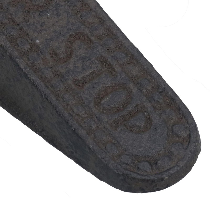 AB Tools Plain Door Stop Cast Iron Metal Rustic Doorstop