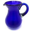 Mexican Hand Blown Glass Pitcher – Cobalt - Juice, Margaritas,