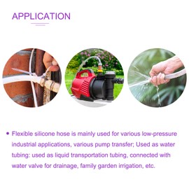 DMiotech 5mm ID 7mm OD 10 Feet Silicone Tube Red Industrial Silicone Tubing for Water Air Pump