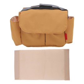 Baby Stroller Organizer Multifunction Waterproof Nylon Stroller Bag Organizer Large Capacity Stroller Organizers Yellow