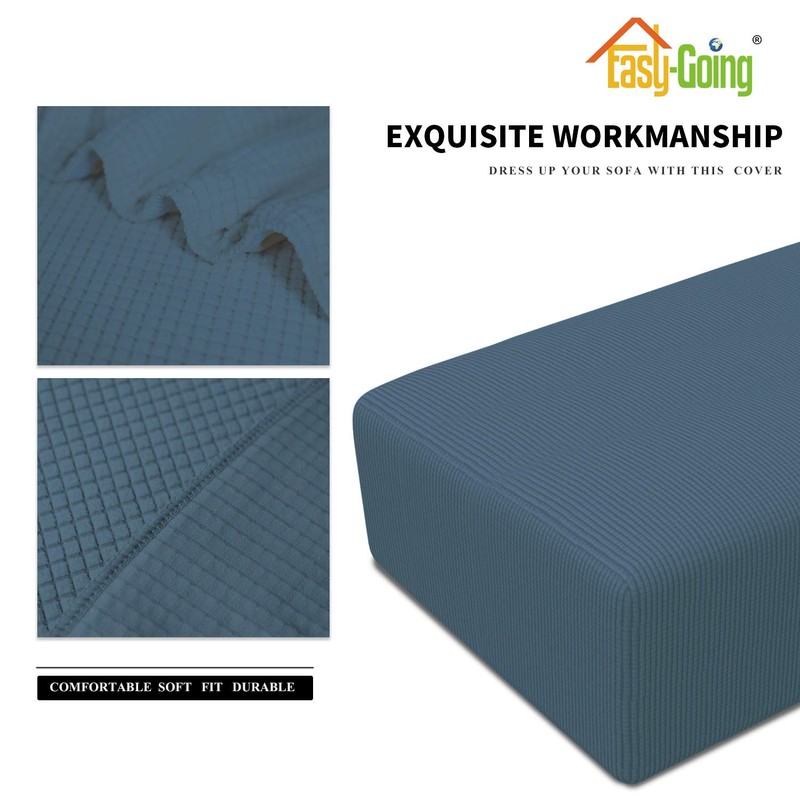Easy-Going - Funda elástica otomana Plegable, Protector de Muebles, Rectangular,