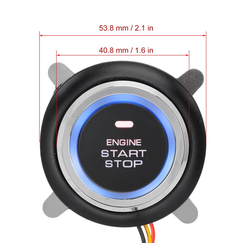 12V Engine Start Stop Push Button Universal Keyless Entry Ignition