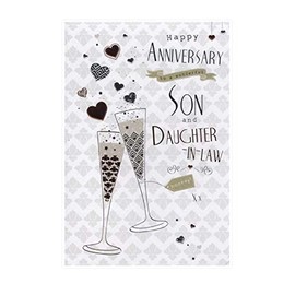 Son and Daughter in Law On your Anniversary card