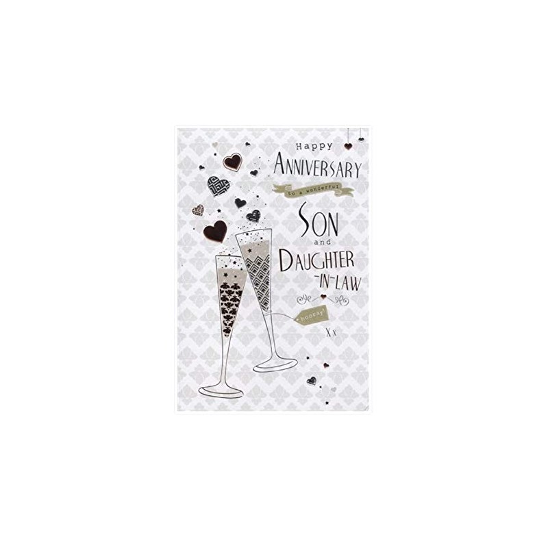 Son and Daughter in Law On your Anniversary card