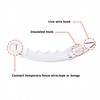 10 Pack Plastic Electric Fence Gate Handle, Insulated Plastic Hook,