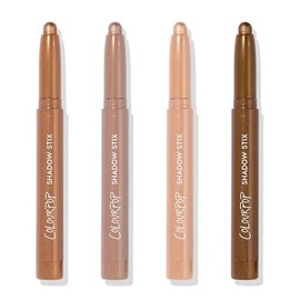 Colourpop ShadowStix Bundle - Cream Eyeshadow Stick with Long-Lasting Color - Walk Of Fame, Socialite, Honey BB, Quokka (Pack of 4, 0.5 oz each)