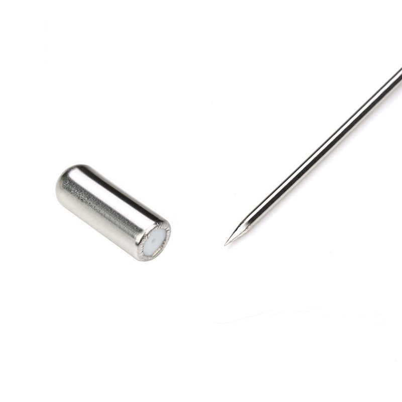 Healifty Metal Stick Pin Silver Brooch Safety Pins Long Needle