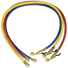 Yellow Jacket 29983 Plus II 1/4" Hose with Compact Ball Valve, 36" (Pack of 3)