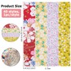 DICOSMETIC Pack of 40 Jelly Roll Fabric Cotton Fabric Quilting
