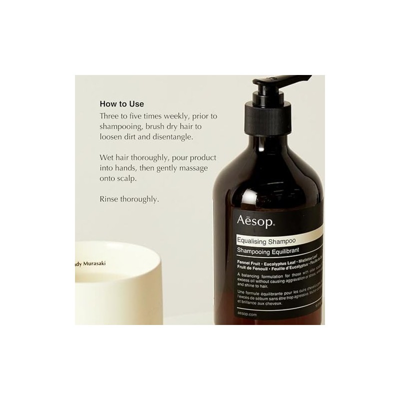 Aesop Equalising Shampoo, champú vegano equilibrante y astringente para cabello