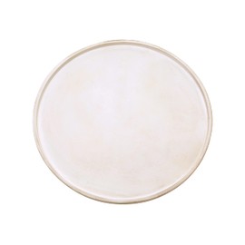 DN DECONATION White Wood Tray, 14.76“ Decorative Tray for Coffee Table, Decorative Round Trays for Dining Room, Living Room, Farmhouse Decor
