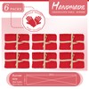 YMHPRIDE 6 Packs Cheesecloth Table Runner Red, 55x300cm Rustic Gauze