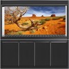 MIRRORANG 91 x 41 cm Reptile Habitat Background Orange Desert