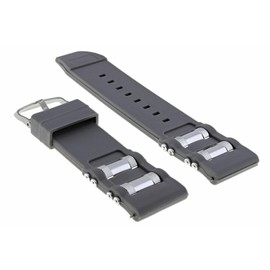 Ewatchparts 26mm Rubber Watch Band Strap Compatible With Invicta Russian Diver 1201 1805 1845 1959 Gray