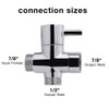 Haofy 3-Way Diverter Valve G 1/2 Inch Valve Switch for