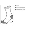 JD German Army Socks Short, gray