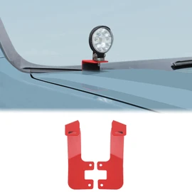 Car Ditch Hood Light Mount Brackets Compatible with Ford Maverick 2022-2025 Front Hood LED Spotlight Work Light Mounting Bracket Holder Kit Pillar Pods Hood Hinges Lamp Bracket Auxiliary Accessories