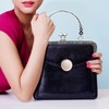 Metal Purse Frame, 2PCS Kiss Clasp Lock, Bag Clutch Frame