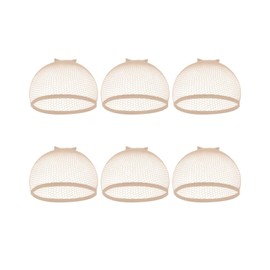 AORHOFJ Hair Net for Wigs, Wig Cap, 6 Piece Wig Cap Set, Nylon Wig Caps, Wig Caps, Wig Net, Undercap, Stretchable, Elastic, Breathable, Beige, Hair Net for Wigs, Wig Accessories