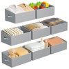 DIMJ Closet Storage Bins 8 Pack - Fabric Storage Baskets
