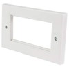 AV:Link | Double Gang Wall Plate Frame for 4 Modules