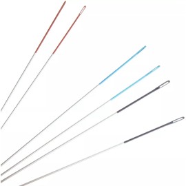 The Beadsmith ColorEYES Beading Needles, 6pc Assortment, 2 ea - Size 10,11 & 12