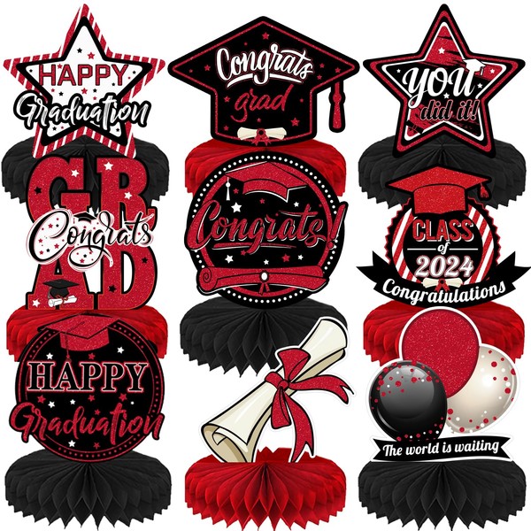 9 Pieces 2024 Graduation Party Table Decorations, LMSHOWOWO Class of