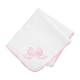 Mud Pie Kids Bow Quilted Blanket; 34" x 28"