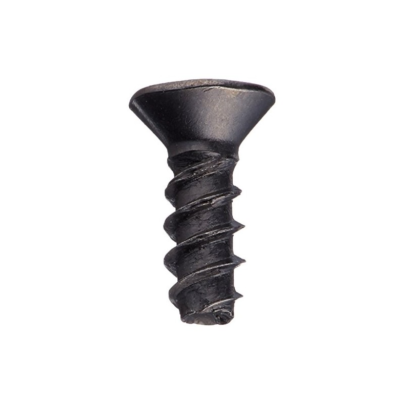 Small Parts 0204LTFB Steel Thread Rolling Screw for Plastic, Black