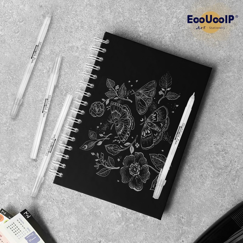 EooUooIP Splitter Gel Pen - Pack of 10 Colourful Gel