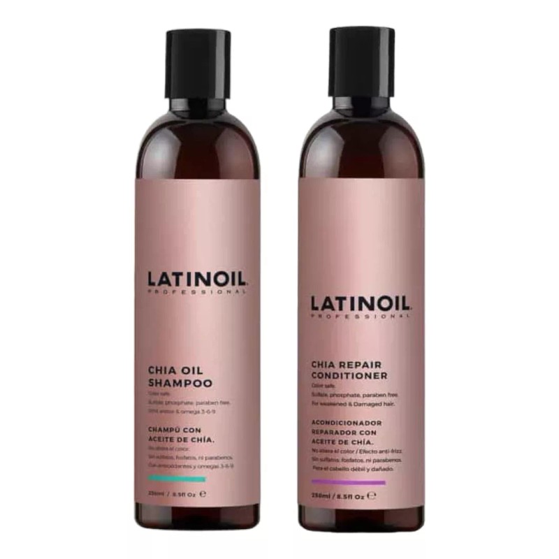 Latinoil Kit Shampoo Y Acondicionador Reparador Latinoil 250ml