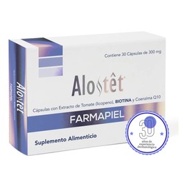 Biotina Alostet Suplemento Tratamiento Oral Anticaída Crecimiento Capilar, Fuerza y Densidad del Cabello en Hombres y Mujeres