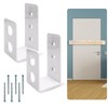 SecurityMan Heavy Duty 2x4 Door Barricade Brackets - Kick Proof