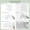 10-Sheet Thick Peel and Stick Kitchen Backsplash Tiles,3D Subway Waterproof