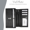 Baur Women's Genuine Leather Wallet with RFID Protection, Large Wallet,