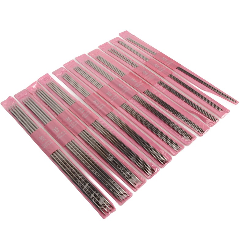 11 Sizes 44pcs Double Pointed Knitting Needles Set 13.8in Length