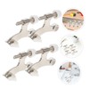 GRIRIW 4pcs Adjustable Door Stopper Hinge Heavy Duty Door Stop