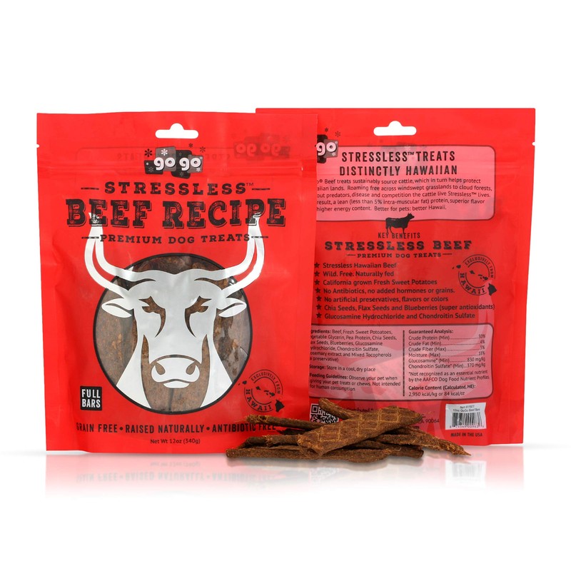 GoGo Stressless Beef Jerky (12oz Bars)