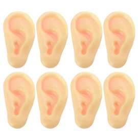 Toyvian 8 Pcs Jumbo Fake Ears Latex Fake Ears Simulation Ear Prop Tricks Ears Costume for Kids Holiday Cosplay Party Props Accessories