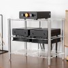 Fosi Audio Acrylic Amplifier Rack for Cooling Fan, Sturdy Audio