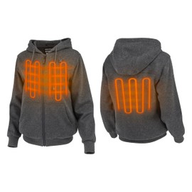 Radians Women's Standard Heated Apparel-Jackets, Heather Gray