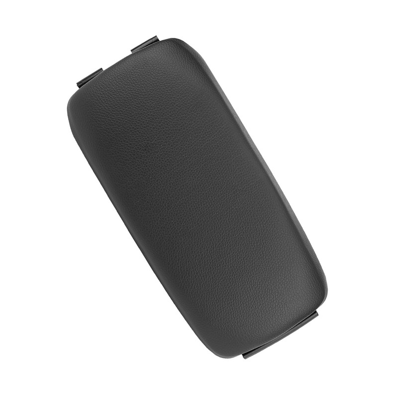 Car Black Leather Center Console Armrest Lid Cover for A3
