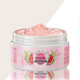 Crema Humectante Corporal Aroma Sandía, (SET DE 2) con Vitaminas A y C, Extracto de Sandía que contiene Microcapsulas de Vitamina E Nutre y Revitaliza